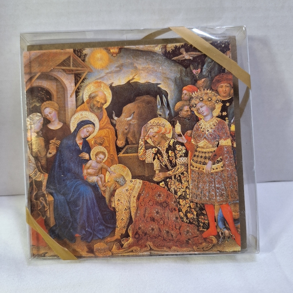 Woodmansterne Christmas Cards Set 5 Adoration Of The Magi  1988 New Box 5"